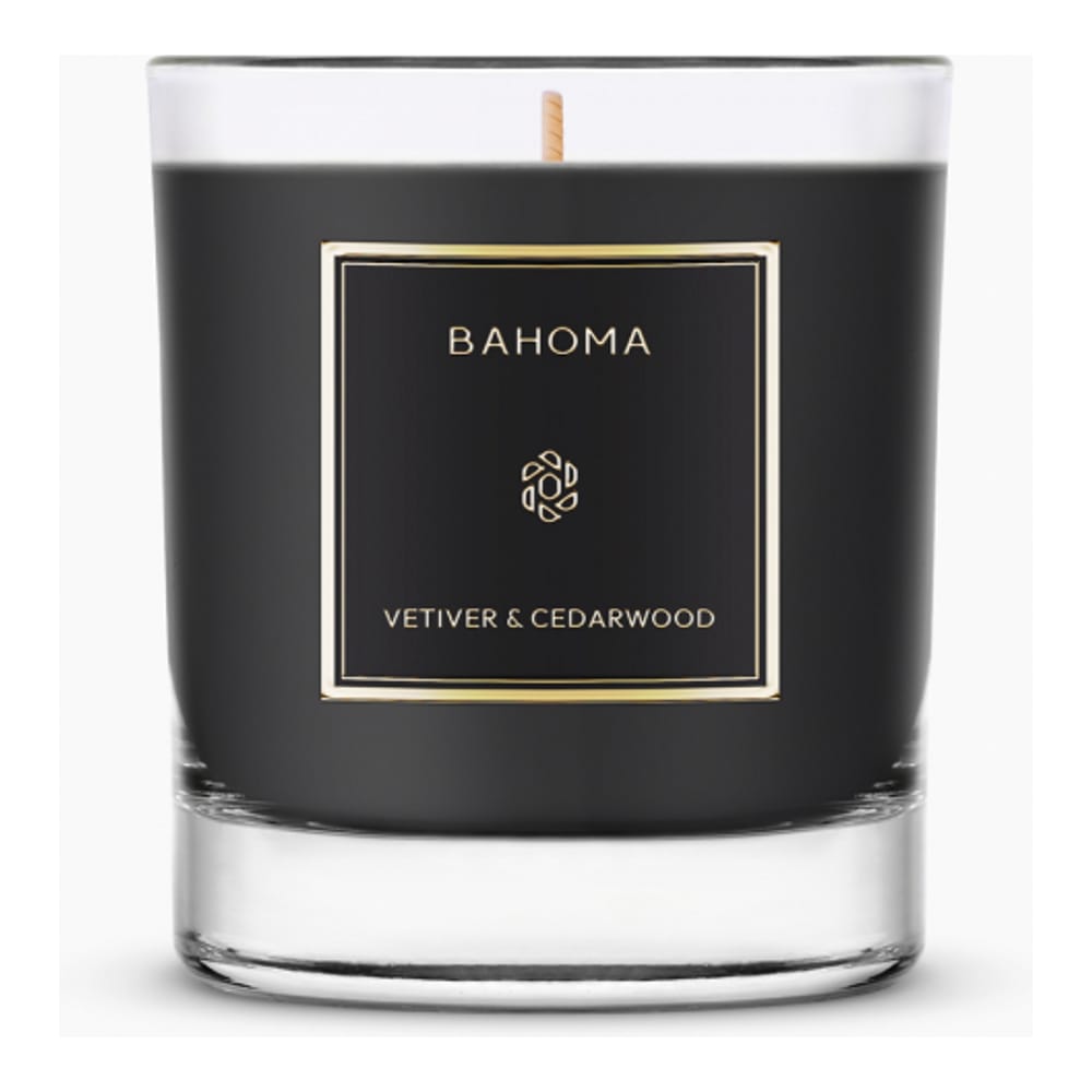 Bahoma london - Bougie 'Obsidian Large' - Vetiver & Cedarwood 220 g