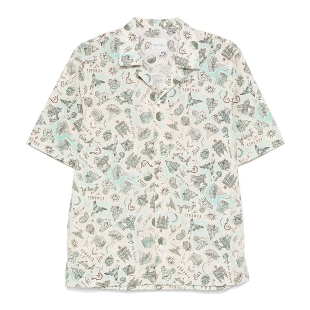 Paul smith - Chemise à manches courtes 'Graphic-Print' pour Hommes