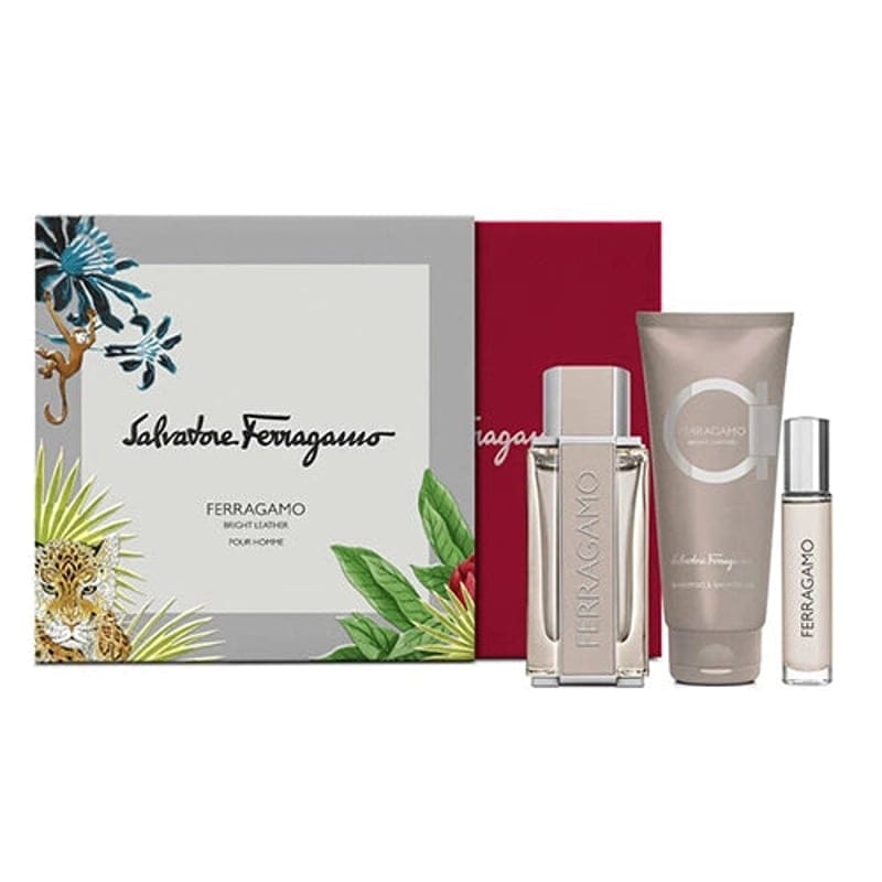 Salvatore ferragamo - 'Bright Leather' Coffret de parfum - 3 Pièces