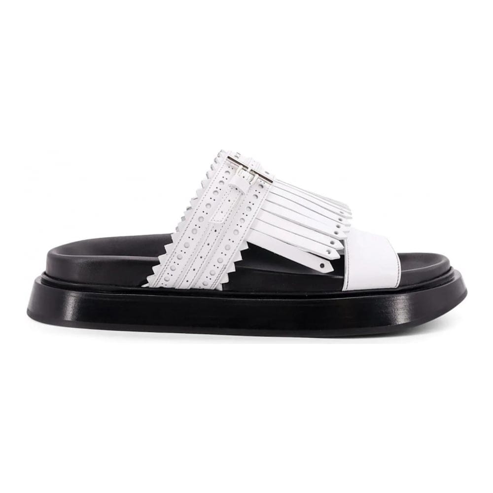 Alexander mcqueen - Sandales plates 'Fringe' pour Femmes