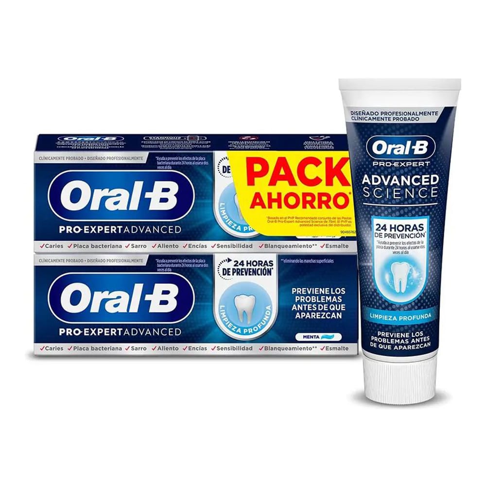 Oral-b - Dentifrice 'Pro-Expert Advanced Science Deep Cleaning' - 75 ml, 2 Pièces