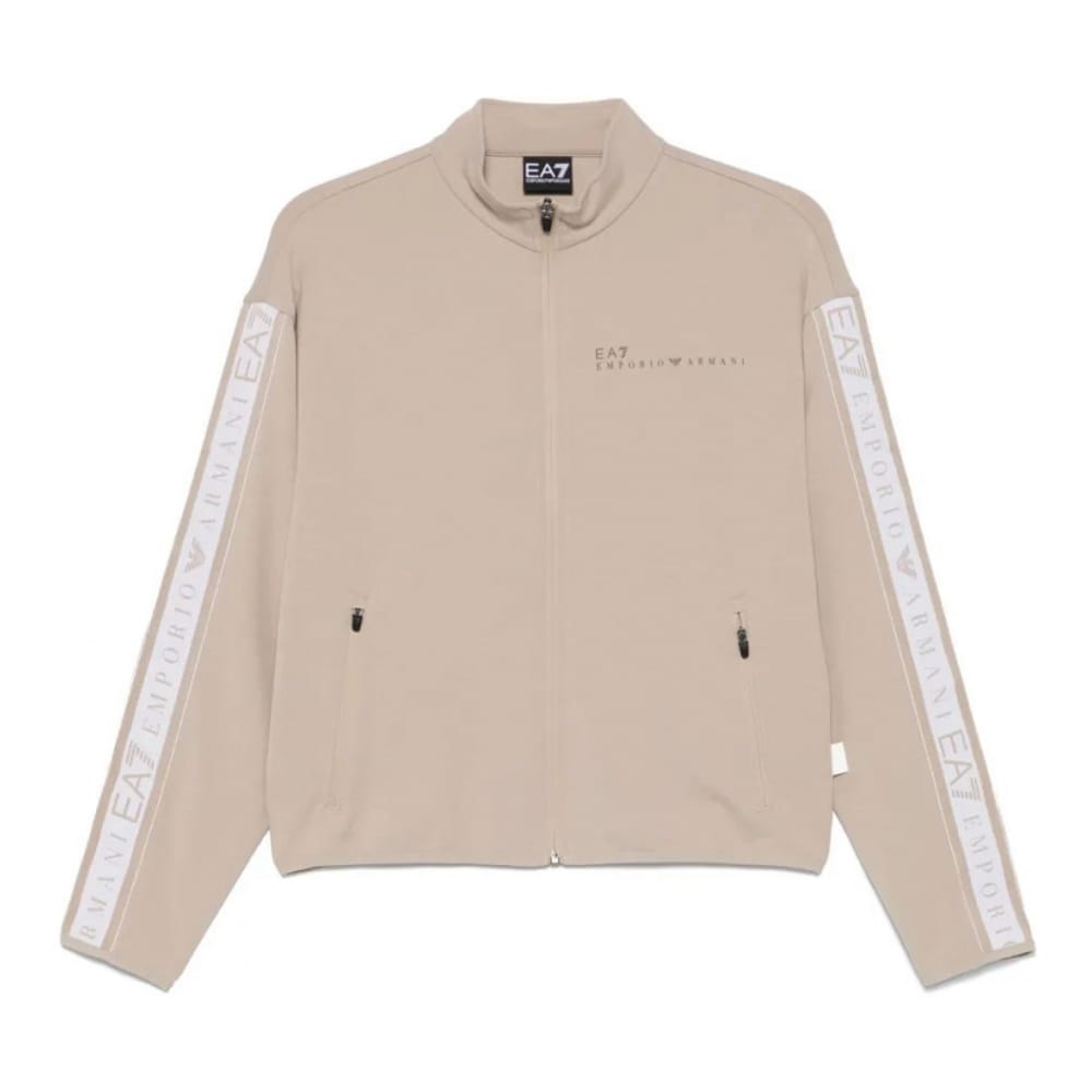 Ea7 emporio armani - "Sweatshirt 'Logo-Trim' pour Femmes"-L