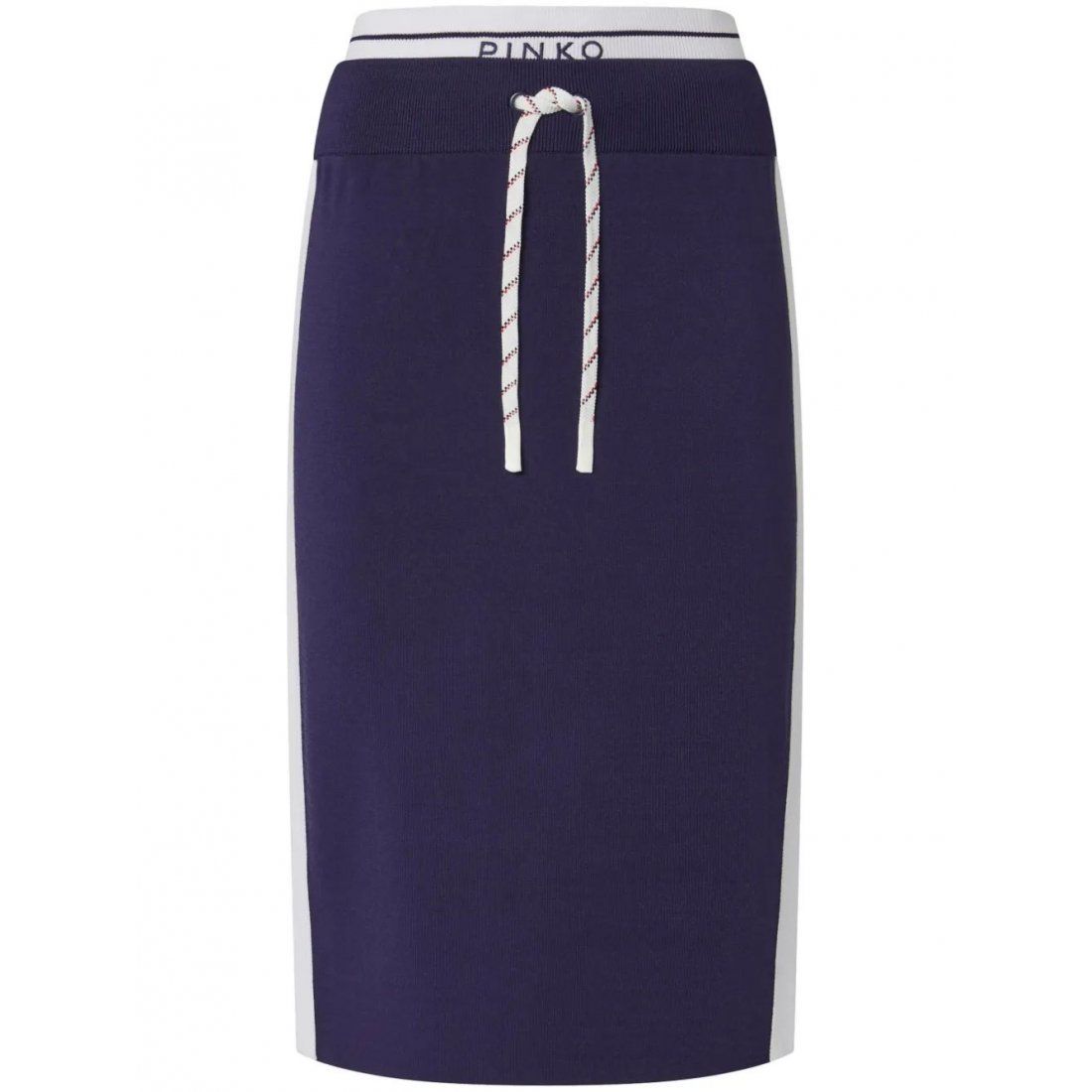 Pinko - Jupe Midi 'Logo-Waistband' pour Femmes