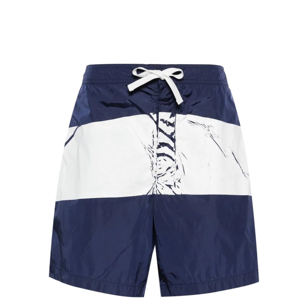 Stone island - Short de bain 'Stripe-Print' pour Hommes