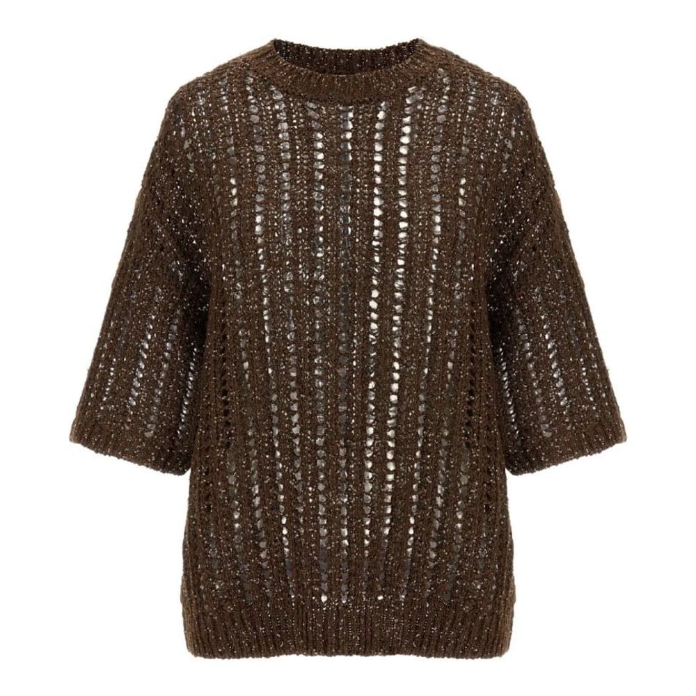 Brunello cucinelli - T-shirt 'Rustic Dazzling Net' pour Femmes