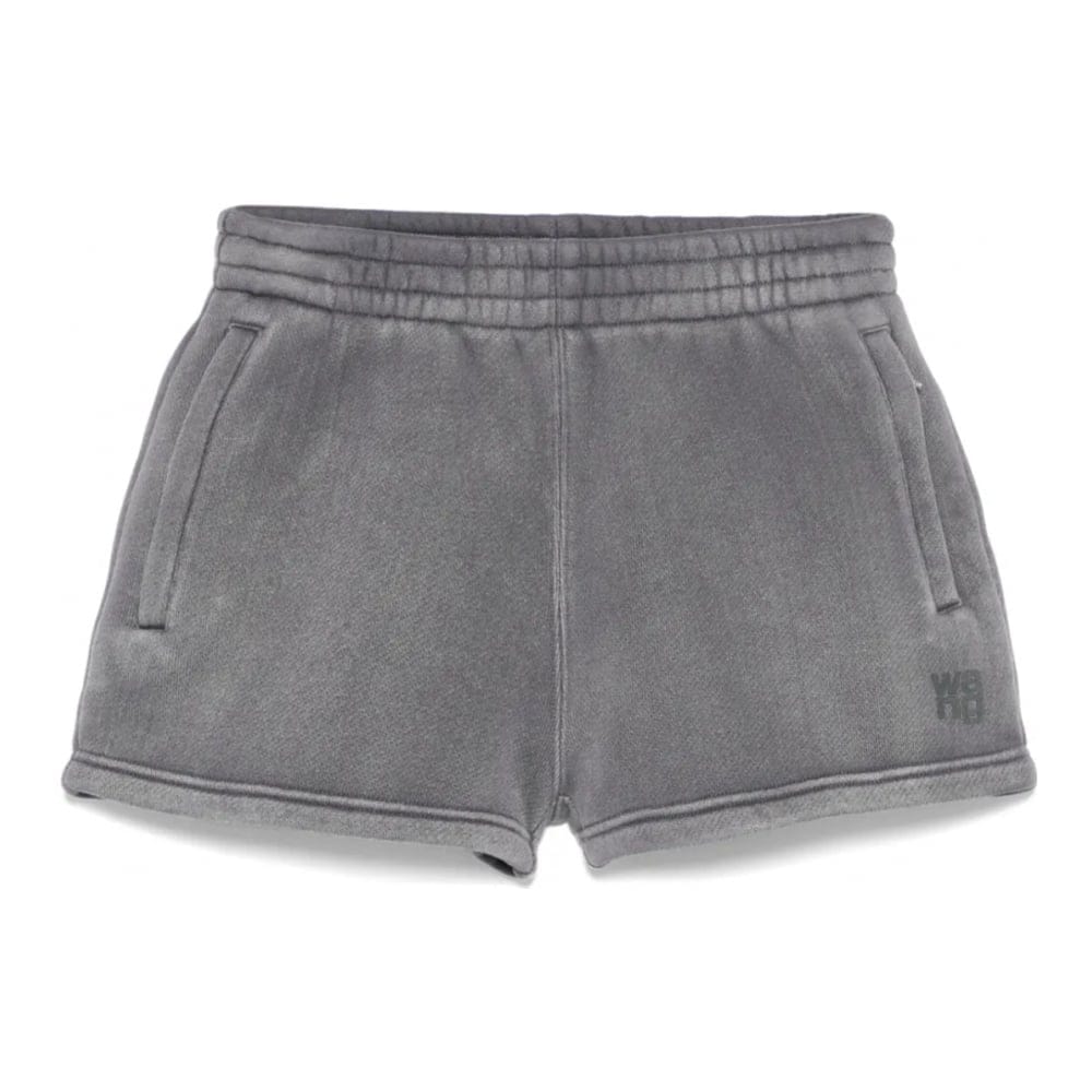 T by alexander wang - Short 'Logo-Stamp Mini' pour Femmes