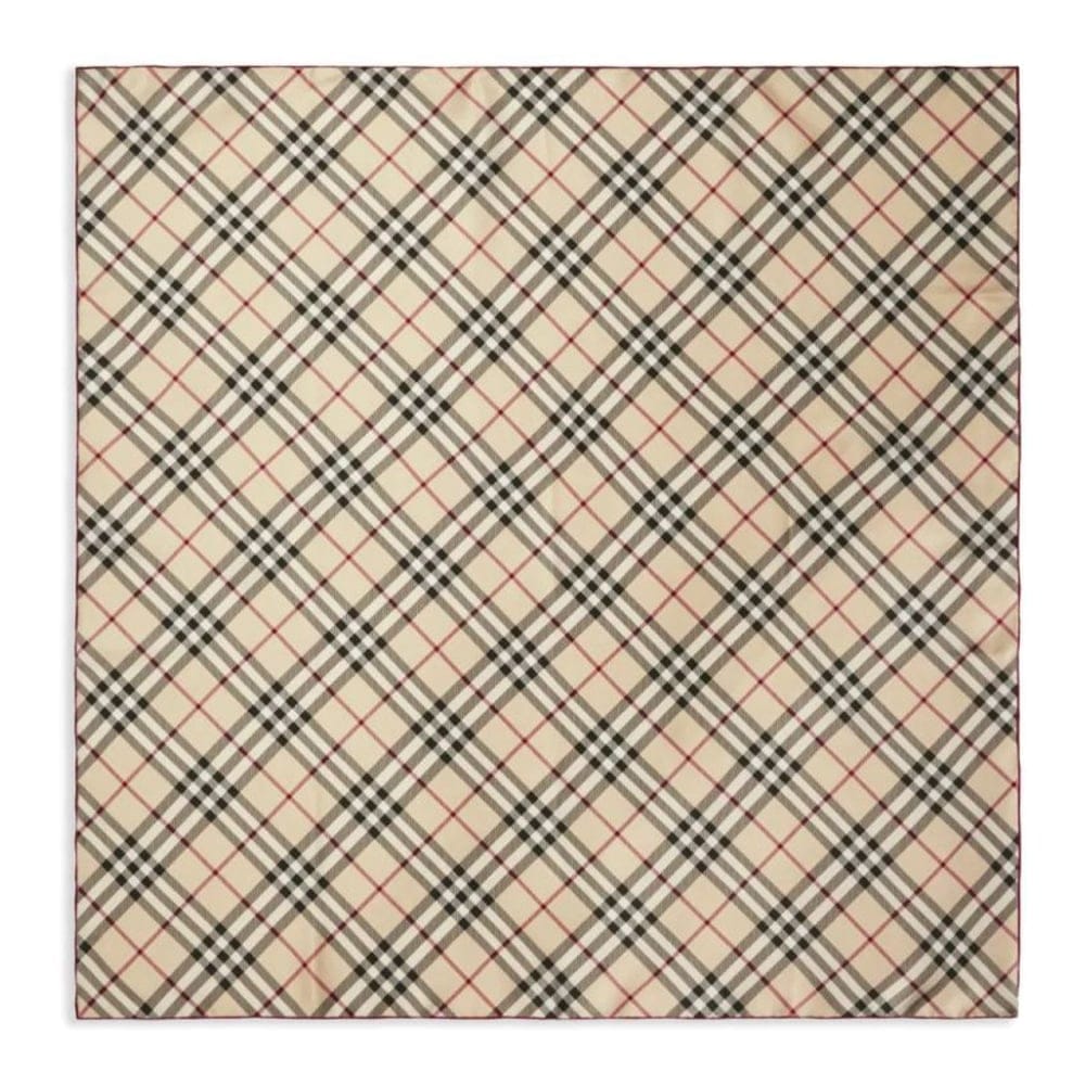 Burberry - Foulard en soie 'Checked' pour Femmes