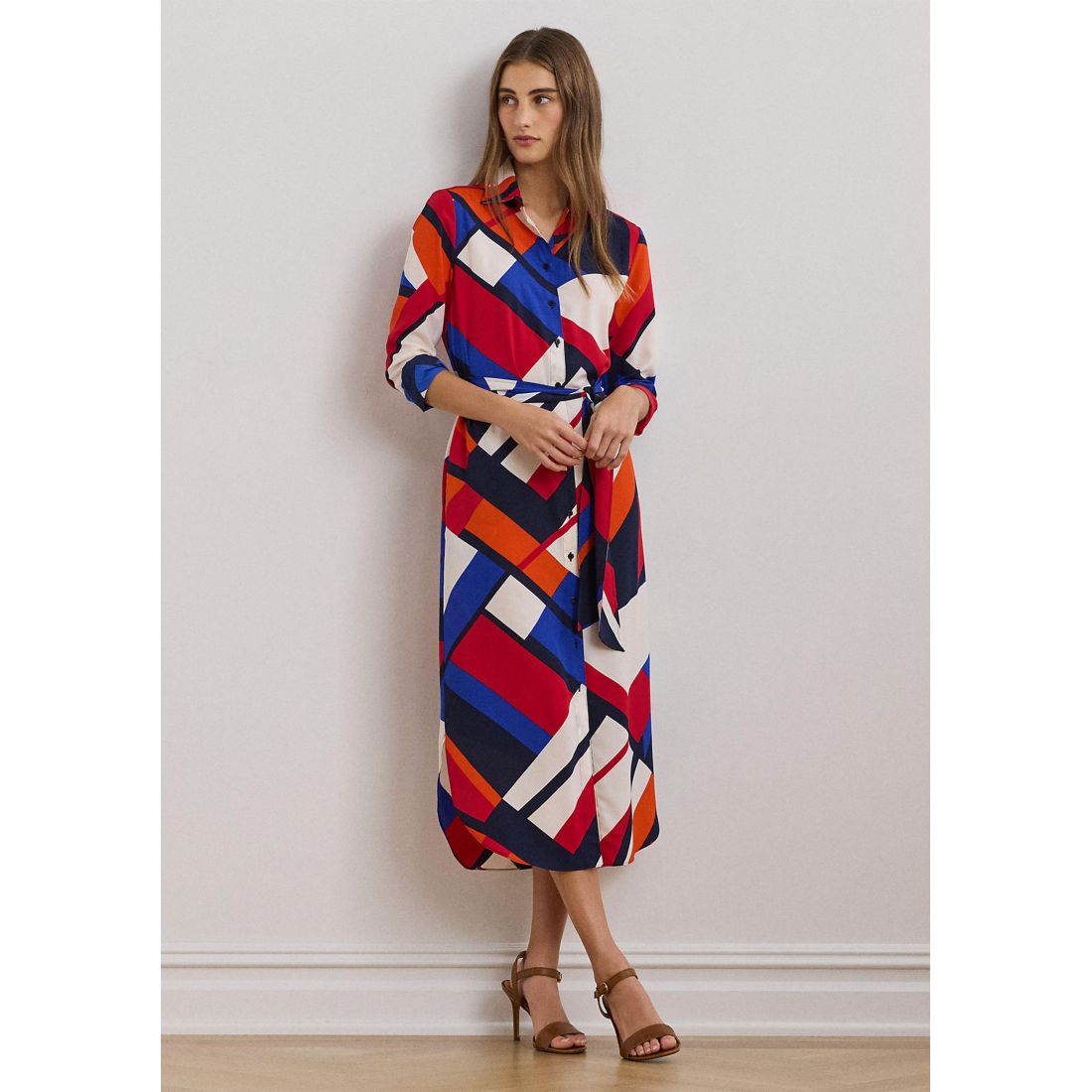 Lauren ralph lauren - "'Print Crepe Shirtdress' pour Femmes"