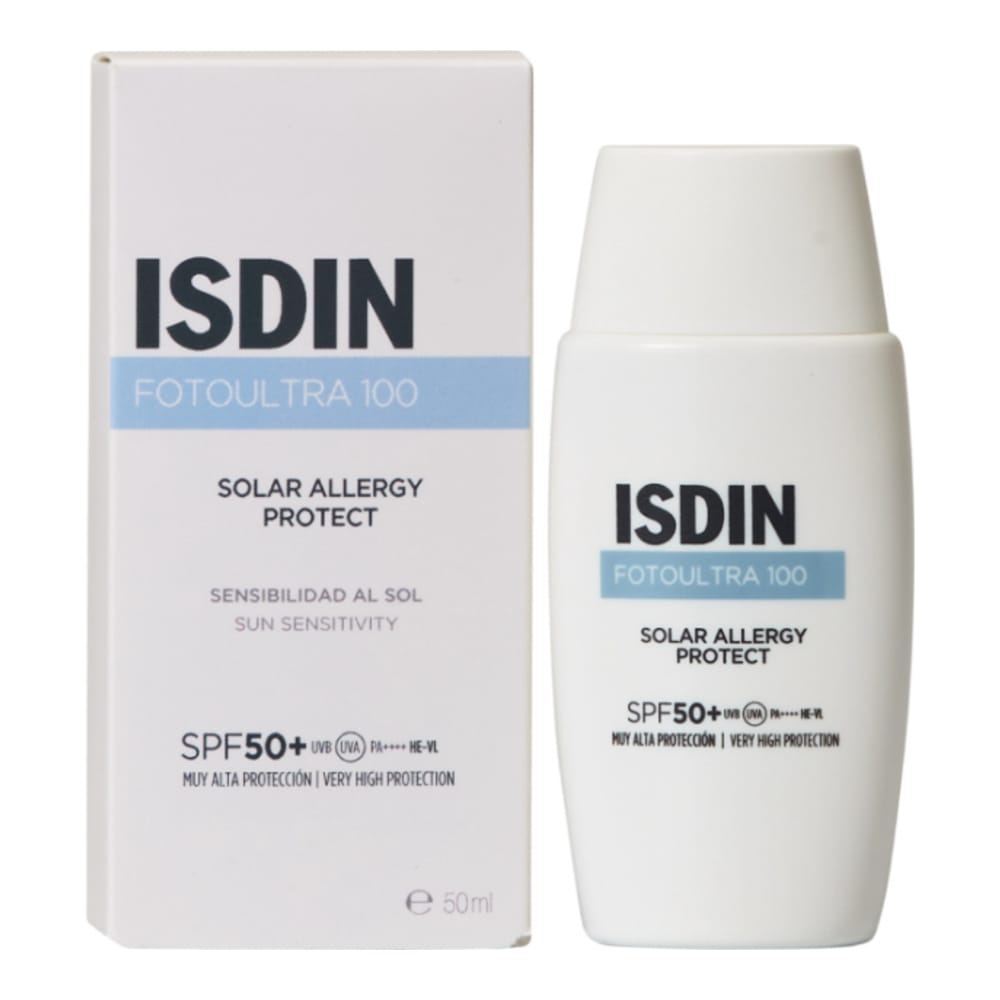 Isdin - Fluide de fusion 'Foto Ultra Solar Allergy SPF100+' - Peau Sujette à l'allergie, Peaux sensibles, 50 ml