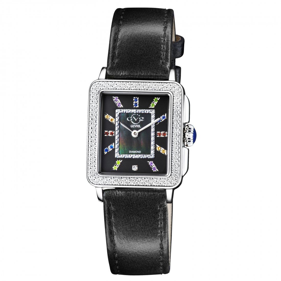 Gevril - Women's Padova Gemstone Multi Color Steel Watch