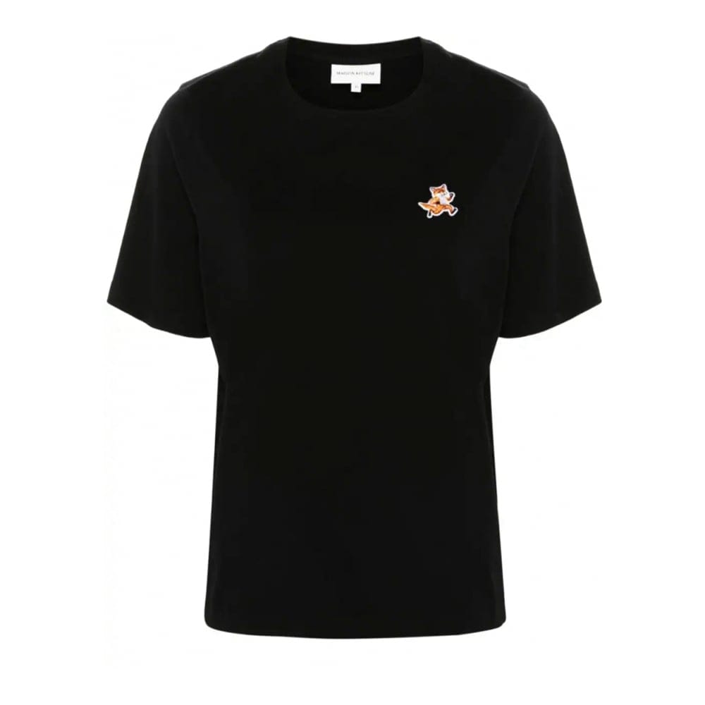 Maison kitsuné - "T-shirt 'Speedy Fox-Appliqué' pour Femmes"-L