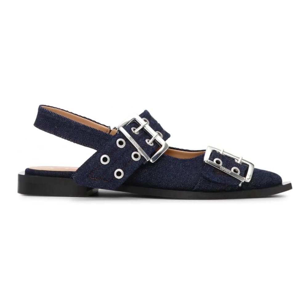 Ganni - Ballerines 'Buckle-Detail' pour Femmes