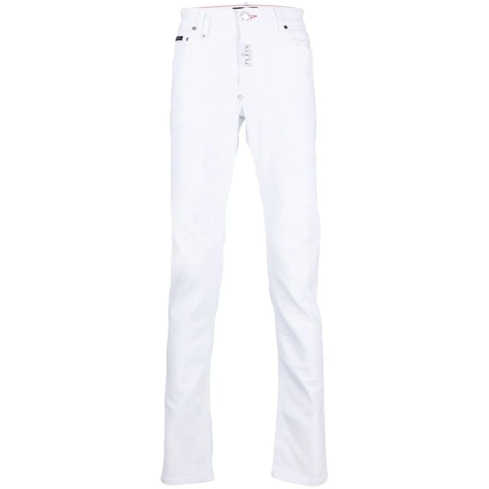 Philipp plein - Jeans 'Logo-Patch Slim-Cut' pour Hommes