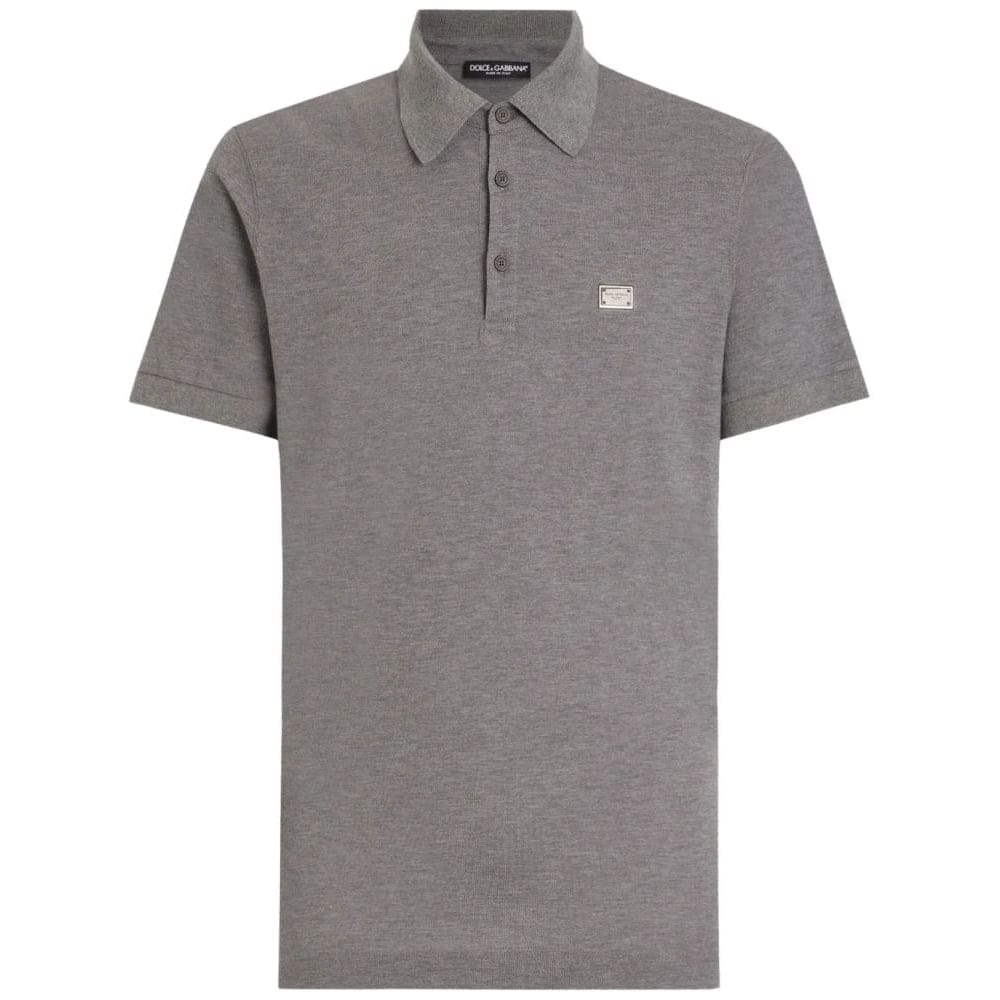 Dolce&gabbana - Polo 'Logo-Plaque' pour Hommes