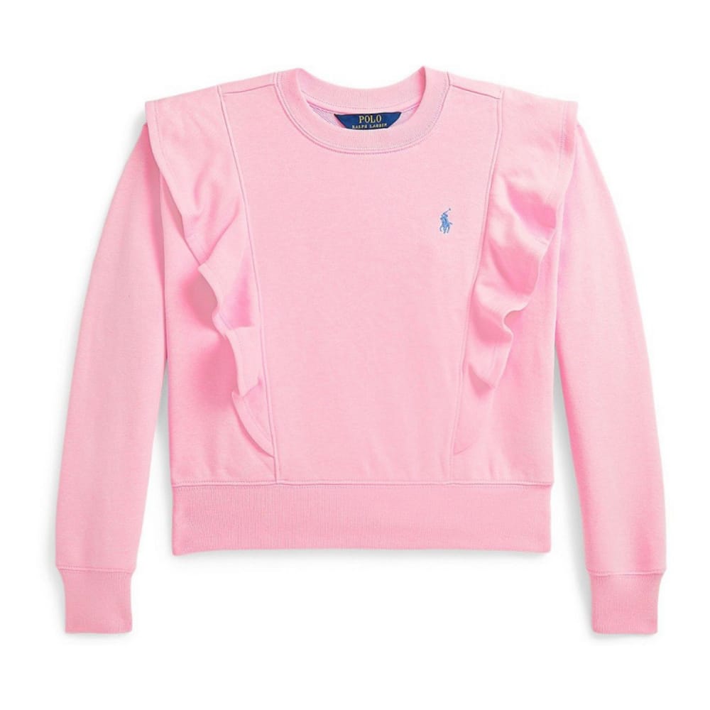 Polo ralph lauren - 'Ruffled French Terry Sweatshirt' pour Grandes filles