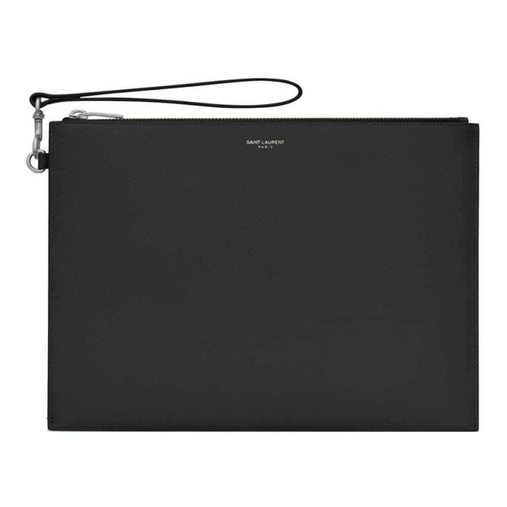 Saint laurent - Pochette 'Logo Zipped' pour Hommes