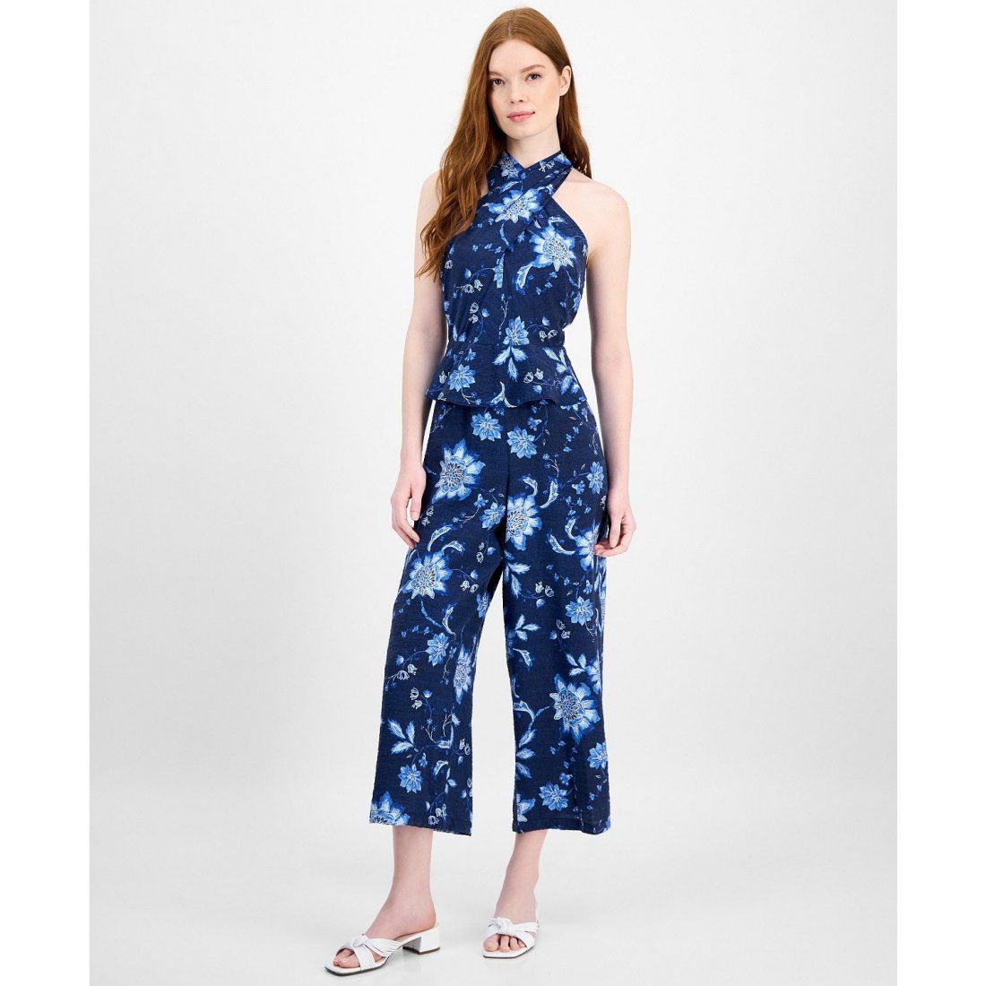 Tommy hilfiger - Combinaison 'Floral-Print Peplum Halter' pour Femmes
