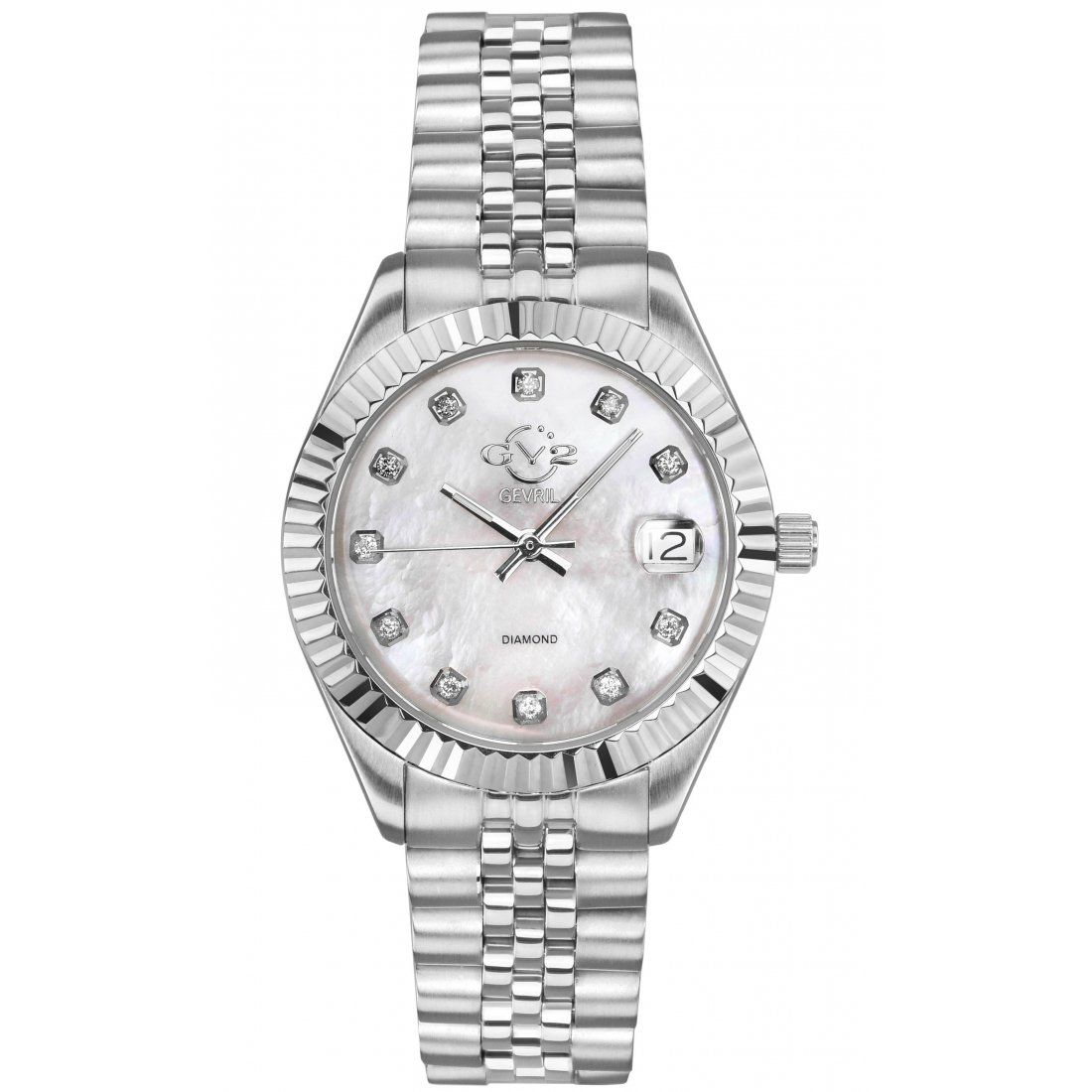 Gevril - Women's Naples Silver Dial Steel Watch