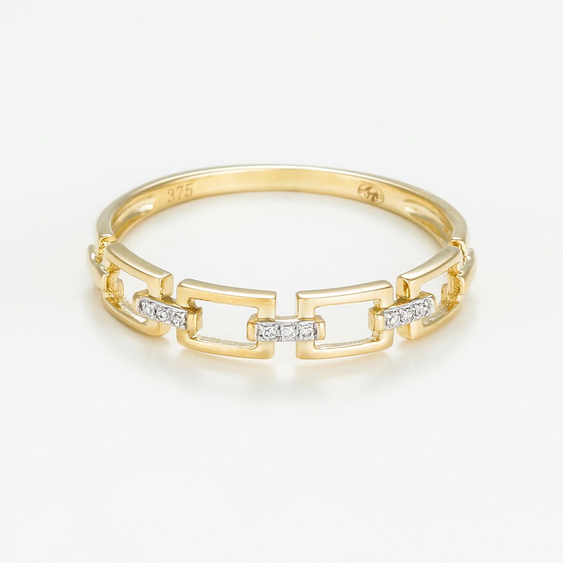 Diamanta - Bague 'Maillage' pour Femmes