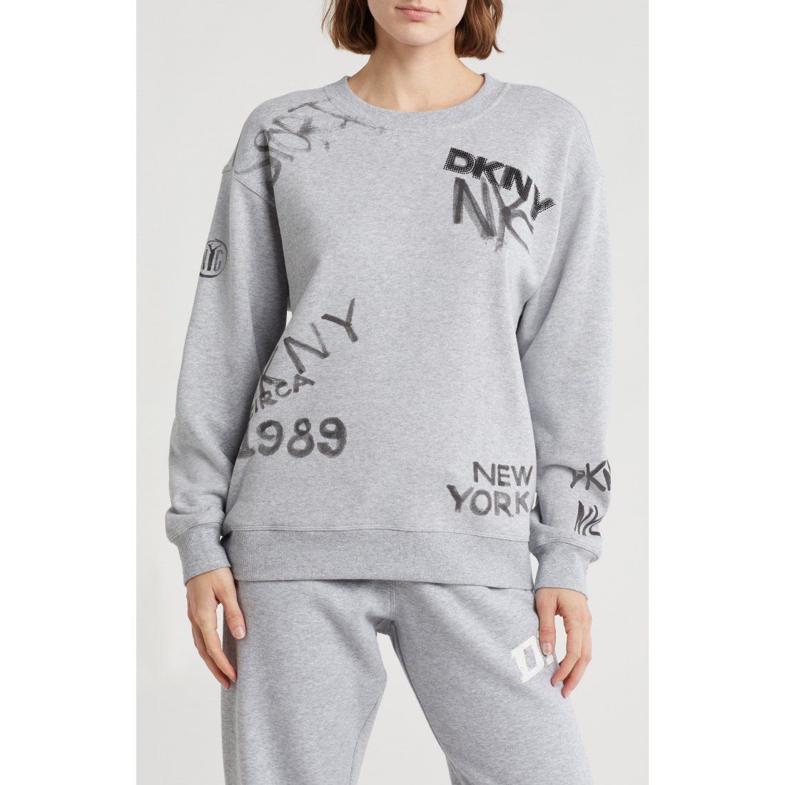Dkny - Sweatshirt 'Graffiti Logo Graphic' pour Femmes