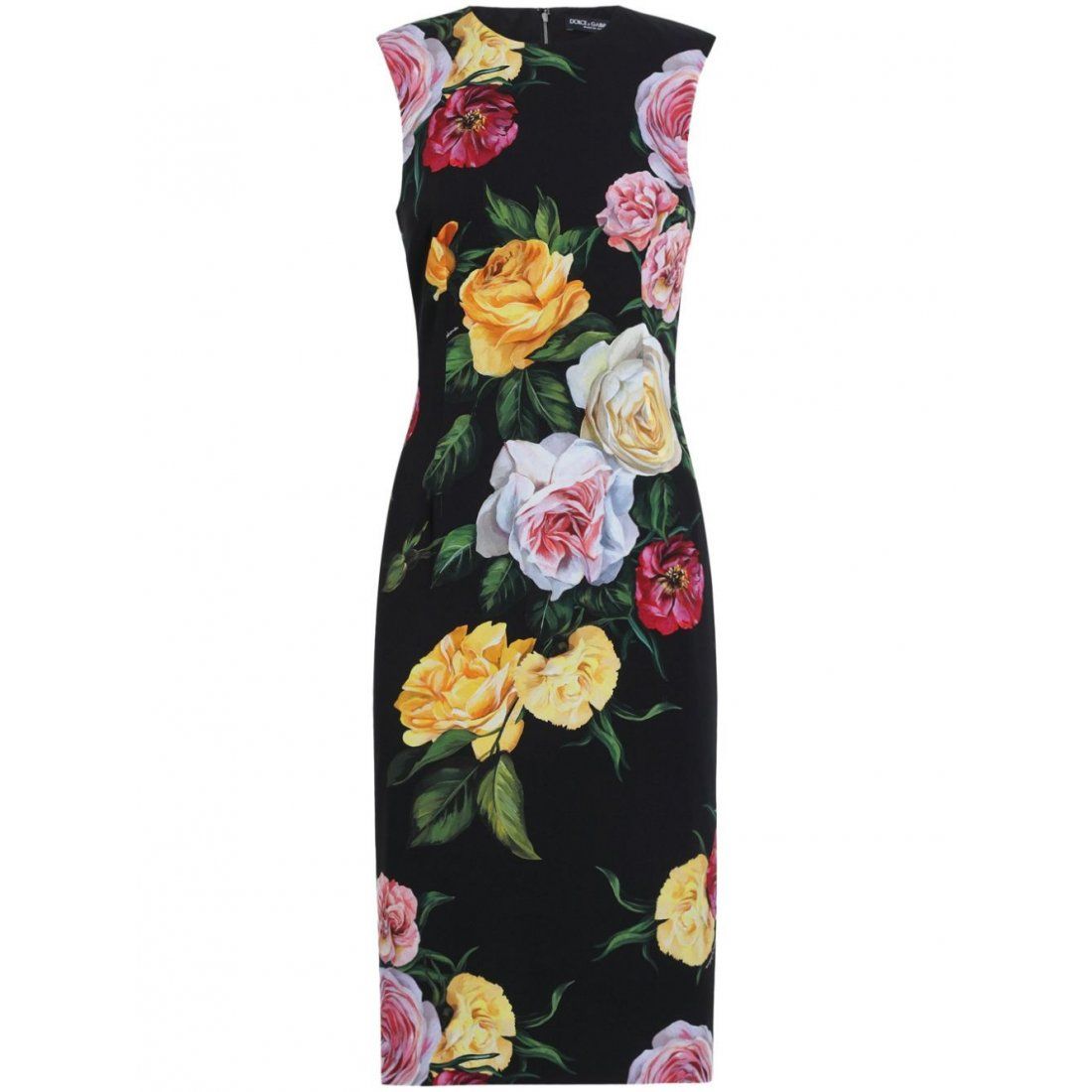 Dolce&gabbana - Robe Midi 'Floral-Print' pour Femmes