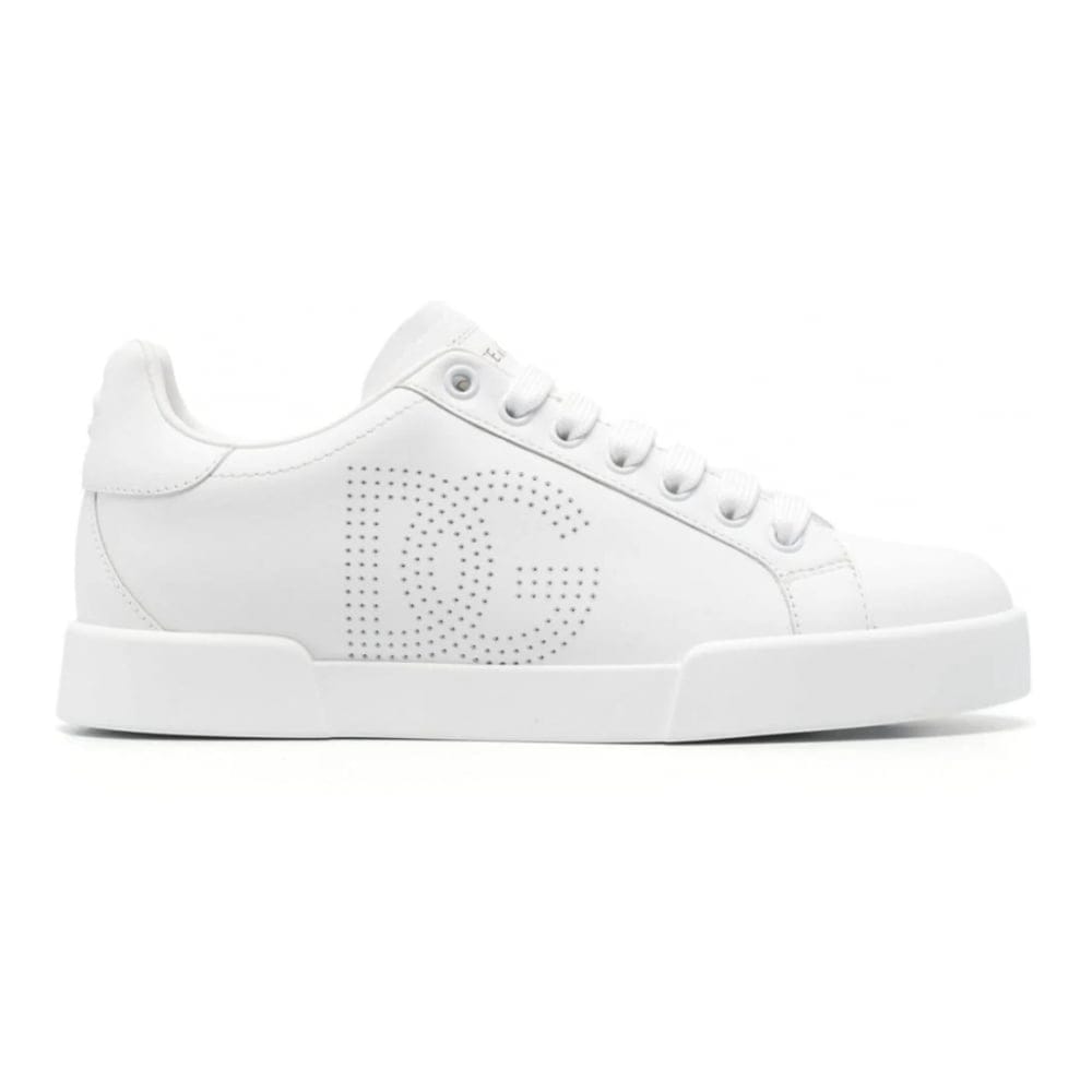 Dolce&gabbana - Sneakers 'Portofino Perforated-Logo' pour Femmes