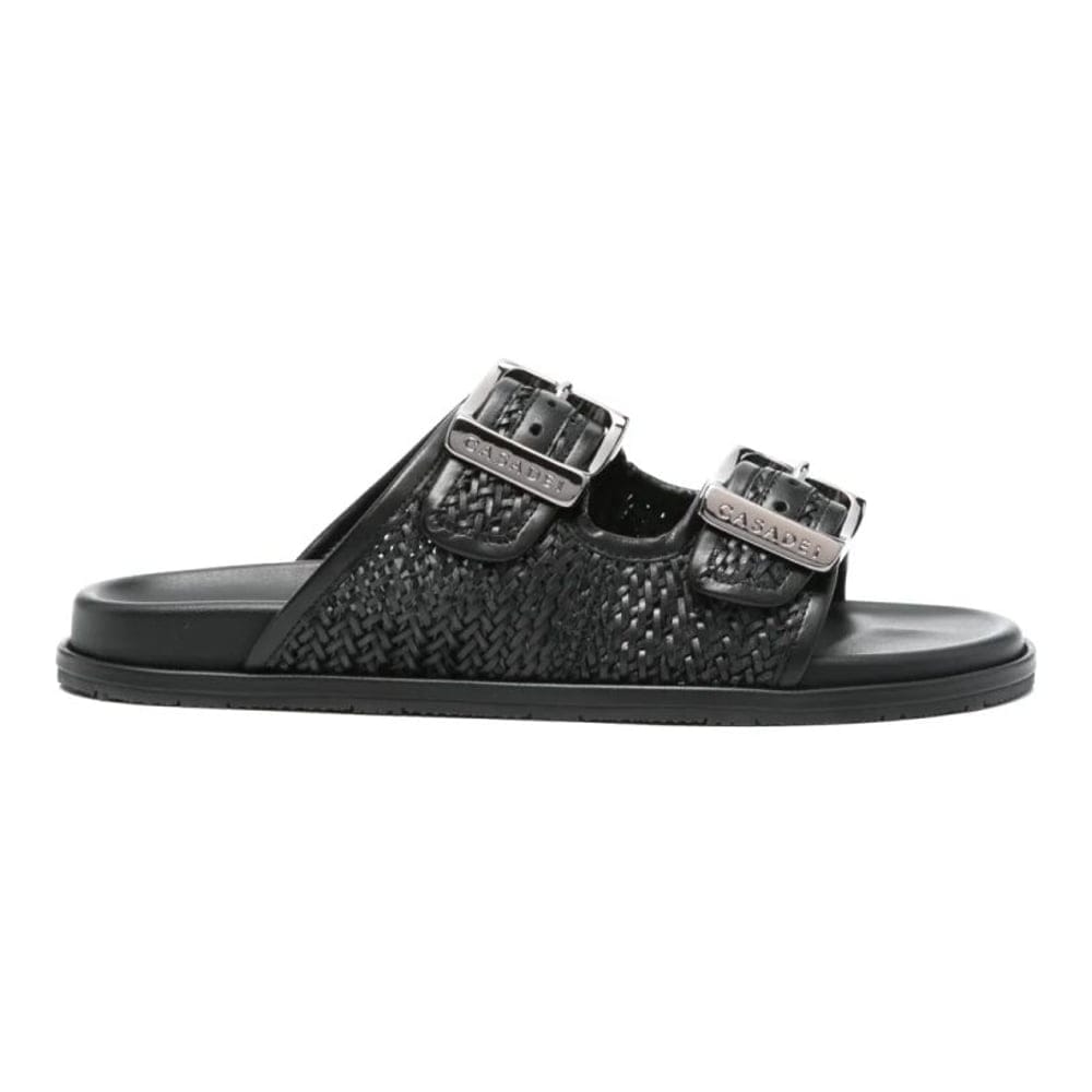 Casadei - Sandales plates 'Logo-Engraved' pour Femmes