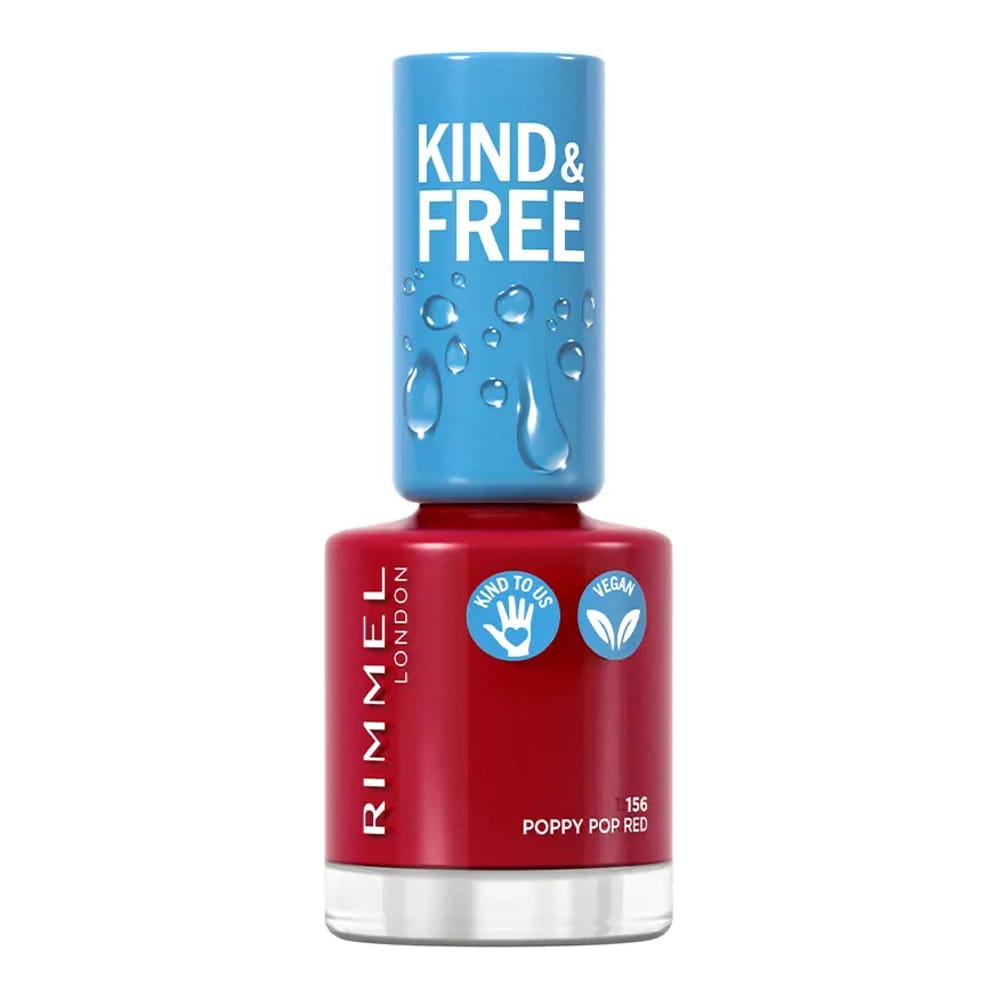 Rimmel London - Vernis à ongles 'Kind & Free' - 156 Poppy Pop Red 8 ml
