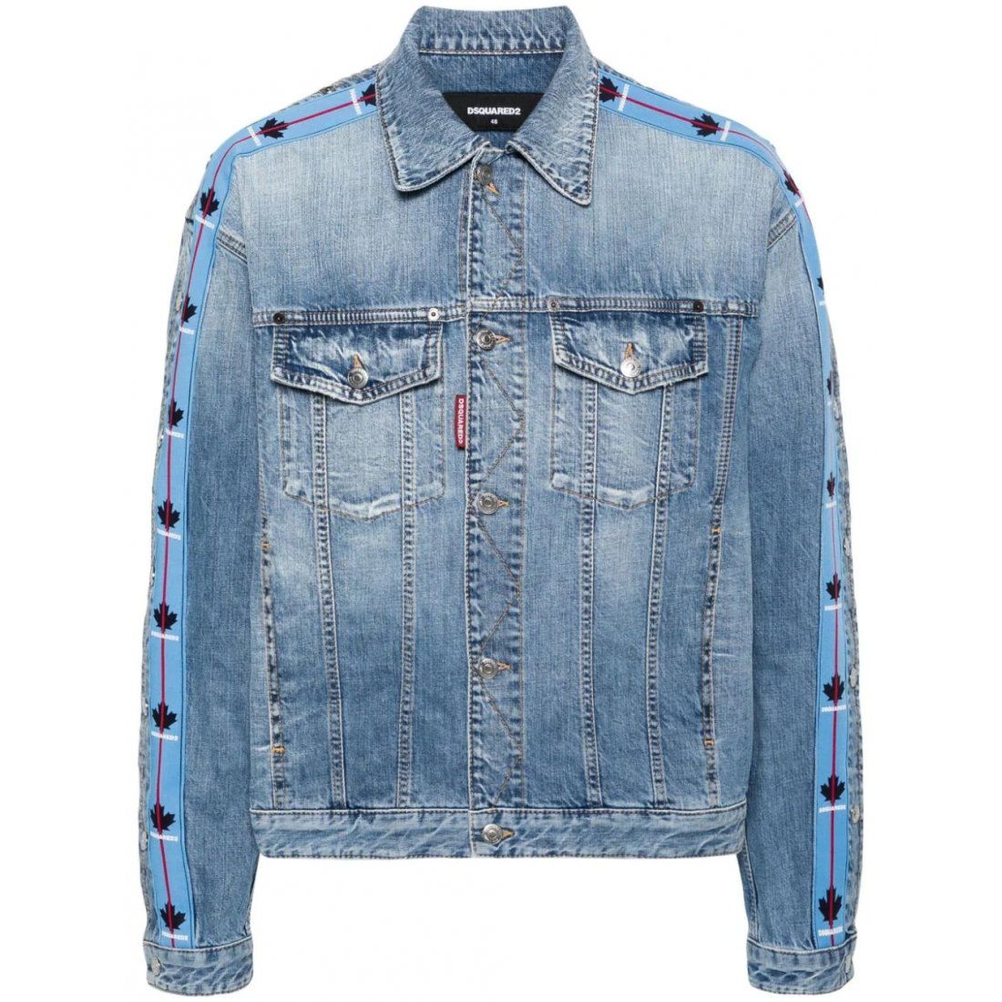 Dsquared2 - Veste en jeans 'Dan Logo-Panels' pour Hommes