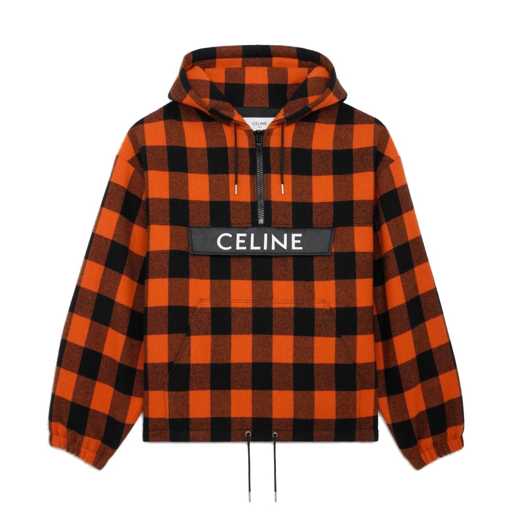 Celine - Sweatshirt à capuche  'Checkered Quarter-Zip' pour Hommes