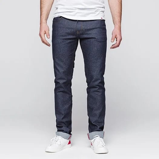 1083 - M's 103 Ajusté SuperDenim Flex 13 Indigo Brut