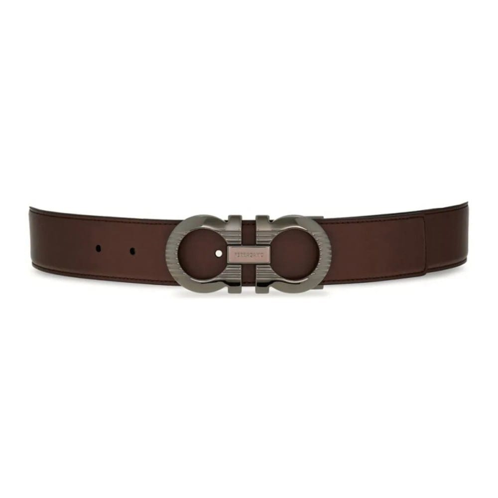 Salvatore Ferragamo - Ceinture 'Gancini Reversible & Ajustable' pour Hommes