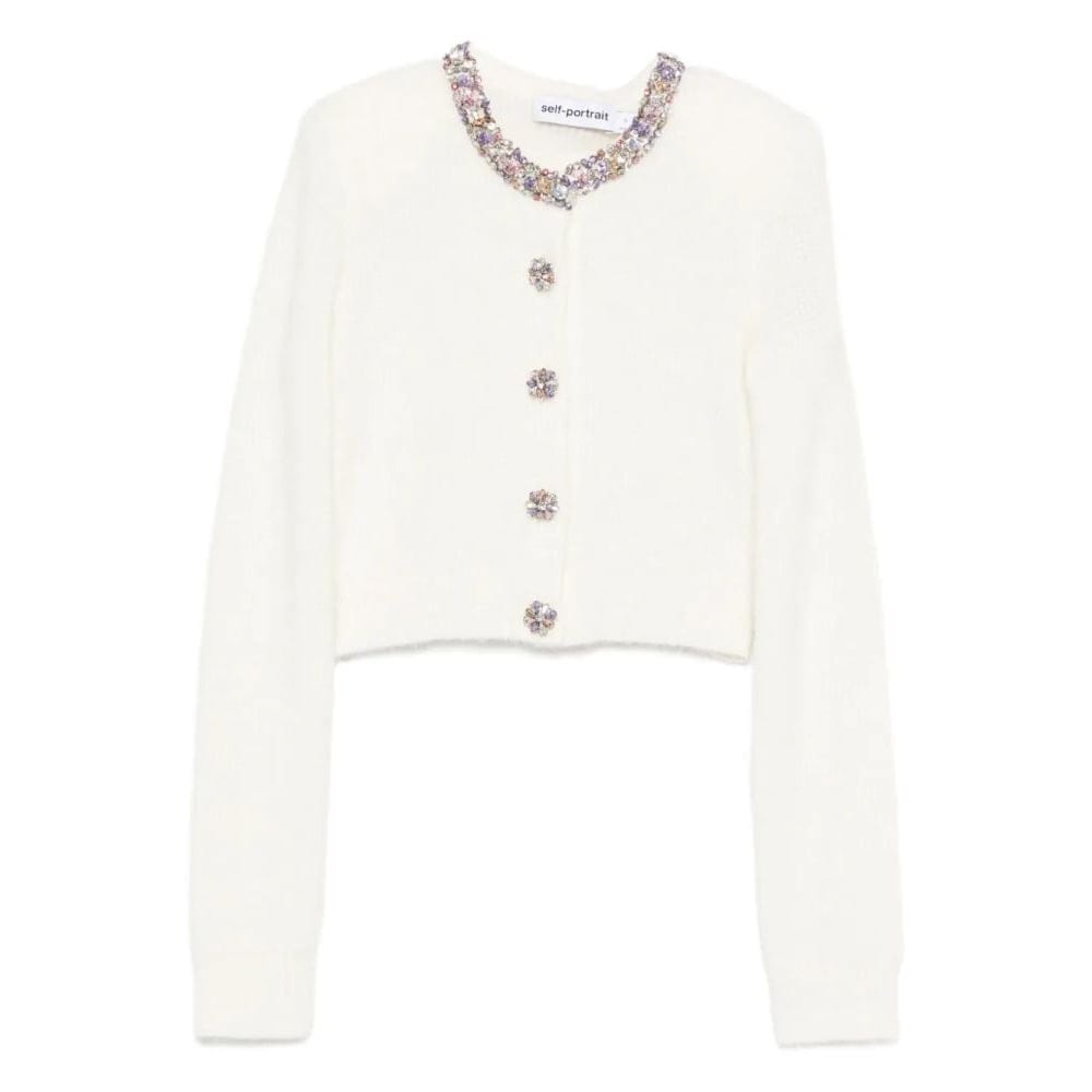 Self-portrait - Cardigan 'Buttons-Embellished' pour Femmes
