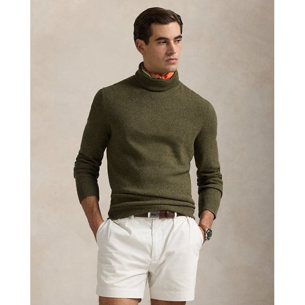Polo ralph lauren - 'Wool-Cotton Turtleneck Sweater' pour Hommes