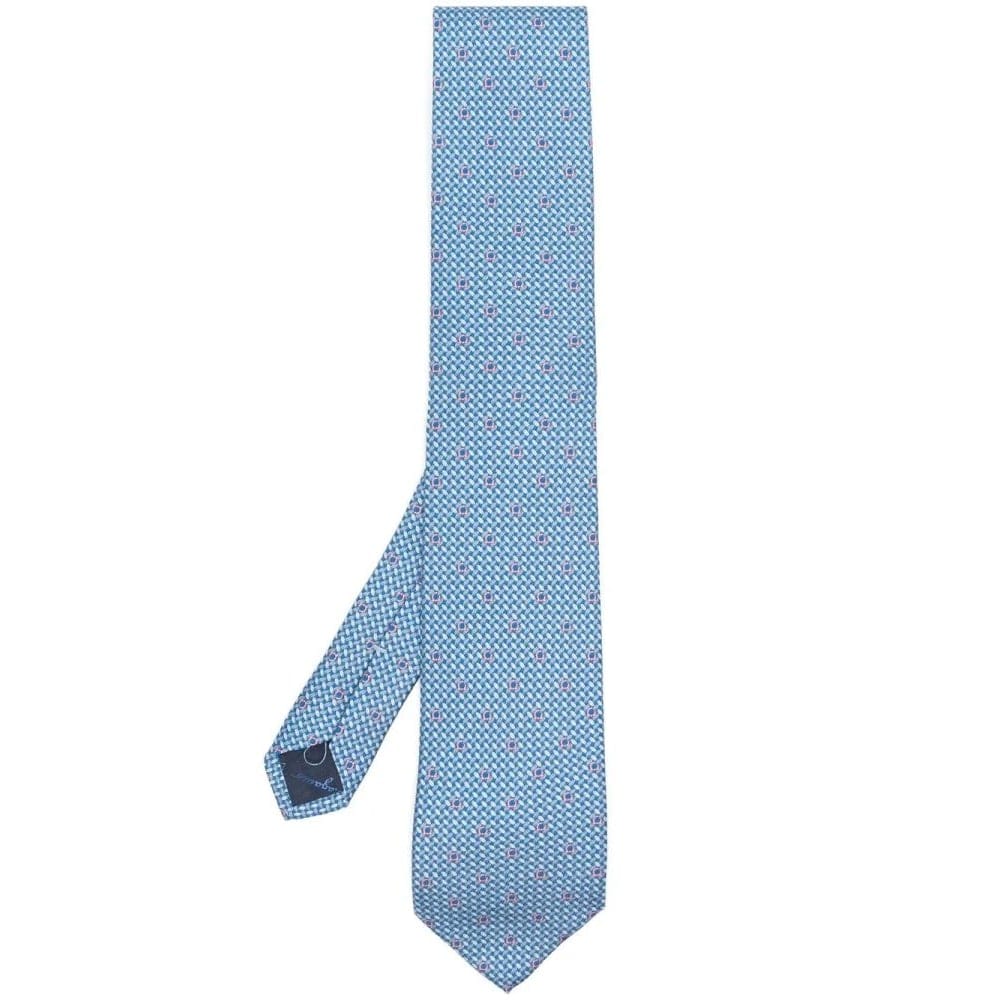 Ferragamo - Cravate 'Gancini Embroidered' pour Hommes