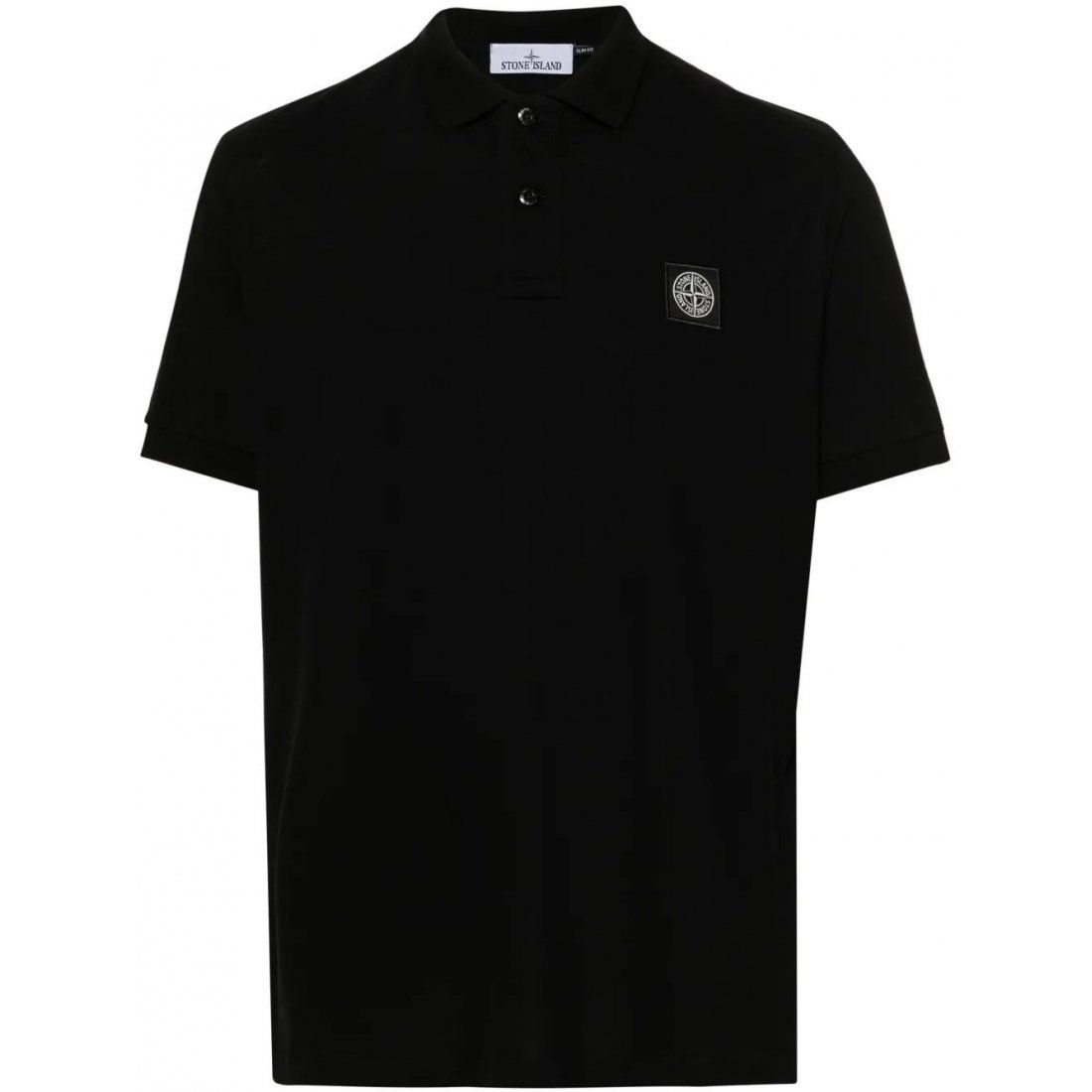 Stone island - Polo 'Compass-Patch Piqué' pour Hommes