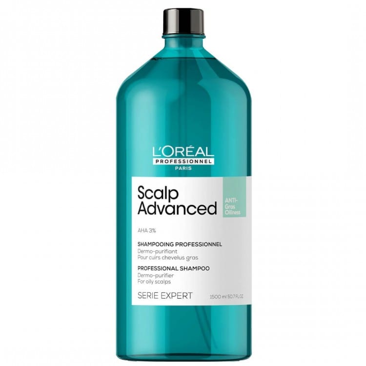L'Oréal Professionnel Paris - Shampoing 'Scalp Advanced Anti-Oiliness Dermo-Purifier' - 1.5 L