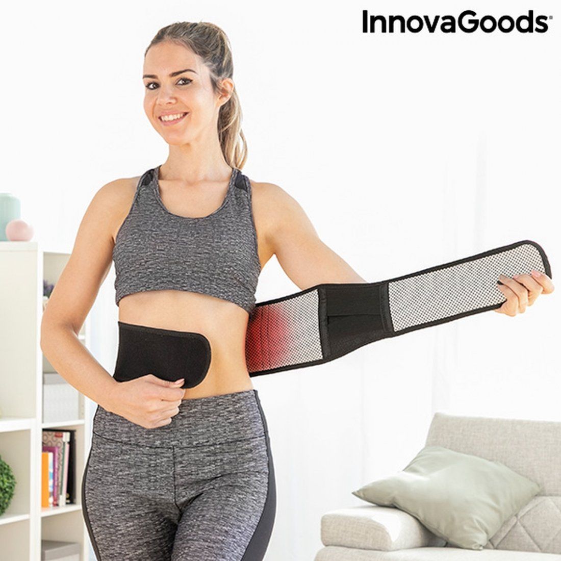 Innovagoods - Bande Thermique Correctrice Avec Aimants En Tourmaline Tourmabelt