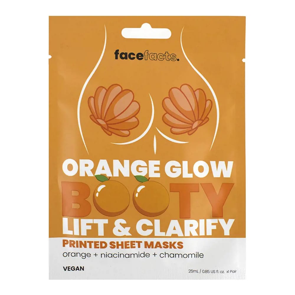 Face Facts - Masque en feuille 'Orange Glow Booty Lift & Clarify' - 25 ml