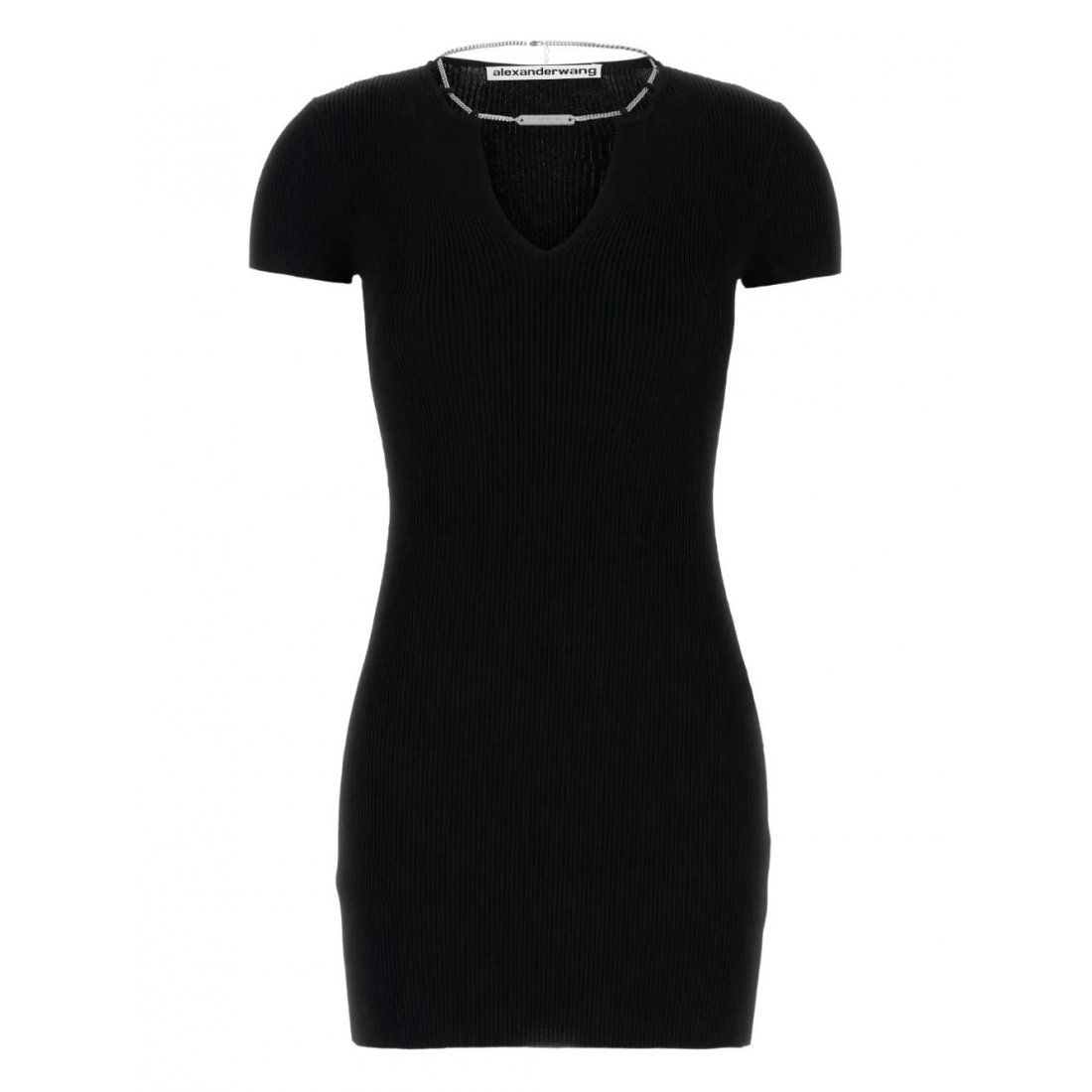Alexander wang - Robe à manches courtes 'Ribbed' pour Femmes