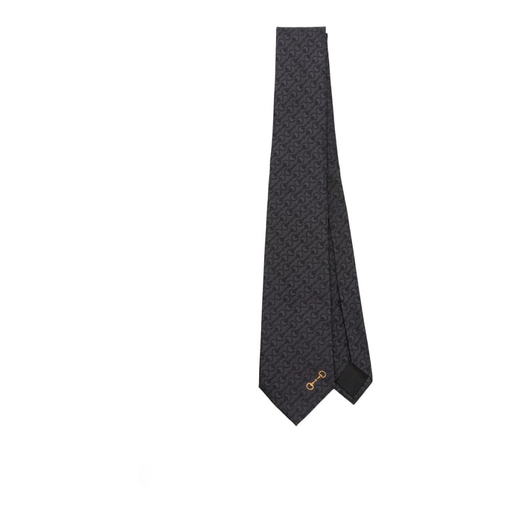 Gucci - Cravate 'Horsebit Jacquard' pour Hommes
