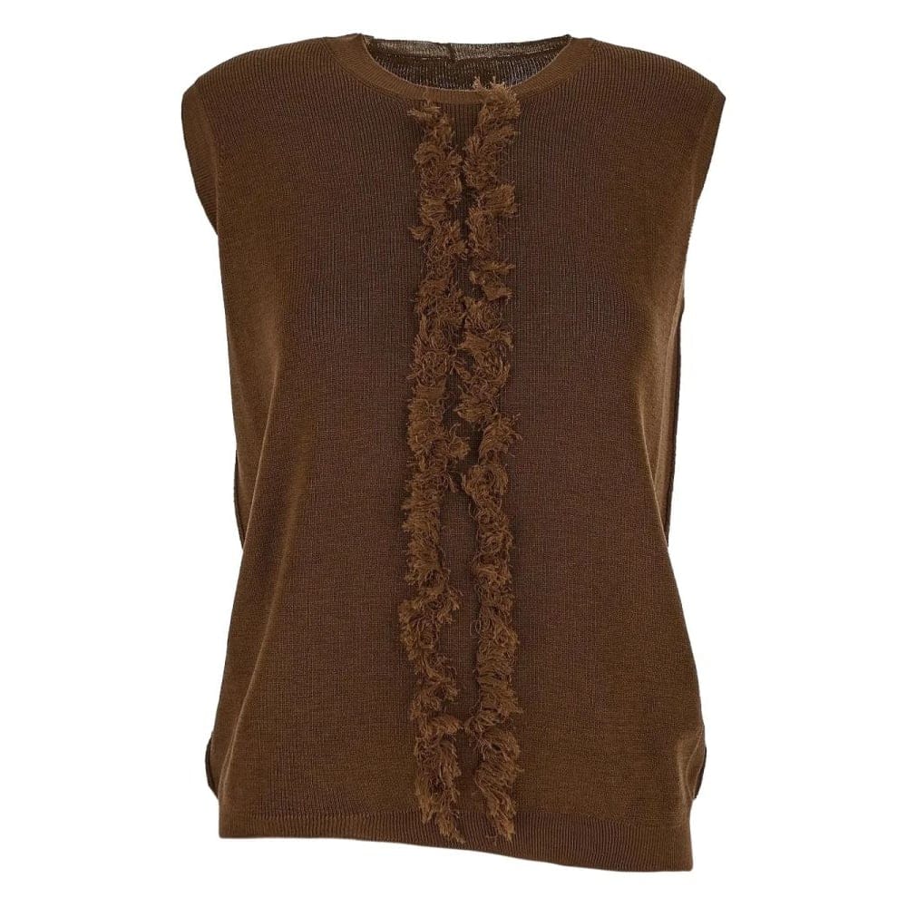 Uma wang - Top 'Fringed Knitted' pour Femmes