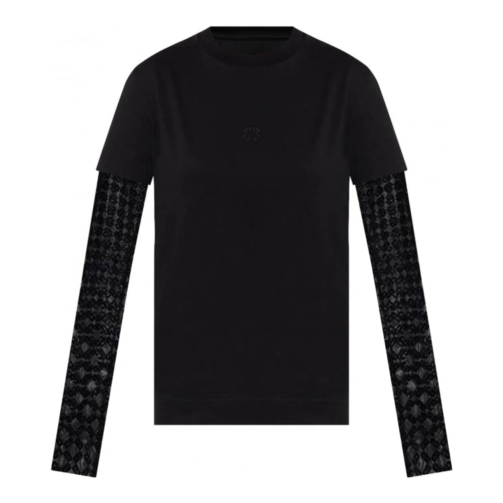 Givenchy - T-Shirt manches longues 'Overlapped' pour Femmes