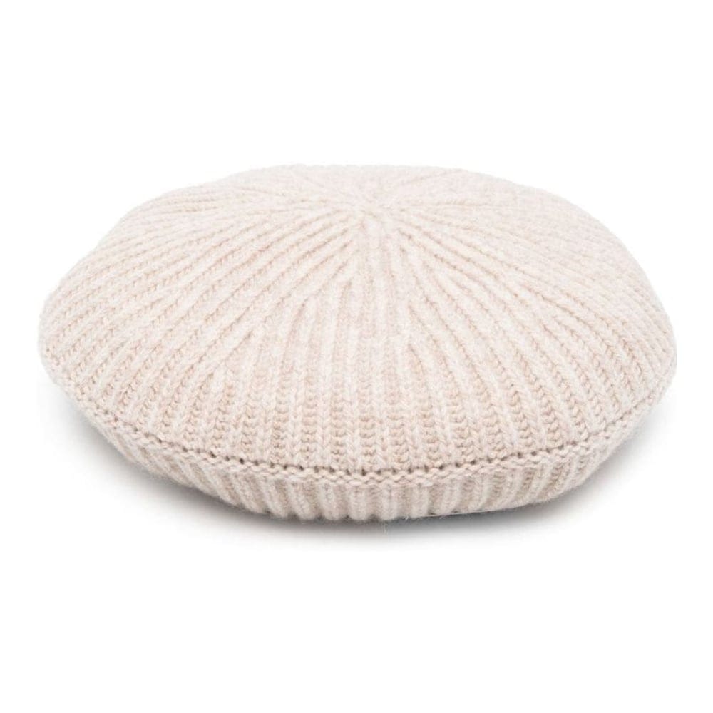 Ganni - "Béret 'Logo Patch Ribbed' pour Femmes"