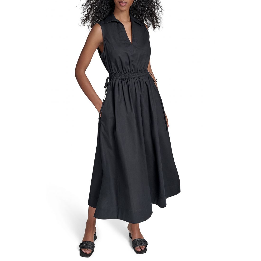Calvin klein - Robe maxi 'Cutout Cotton' pour Femmes