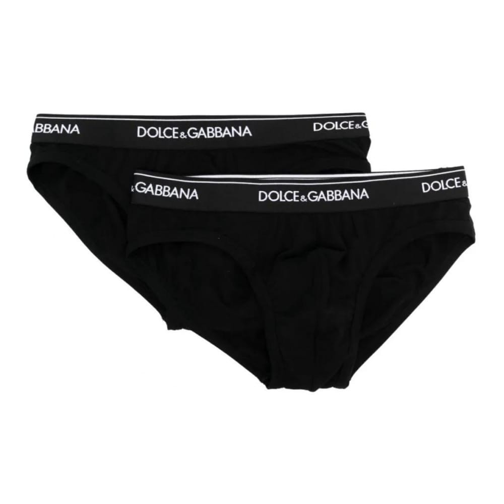 Dolce & Gabbana - Slip 'Logo Waistband' pour Hommes - 2 Pièces