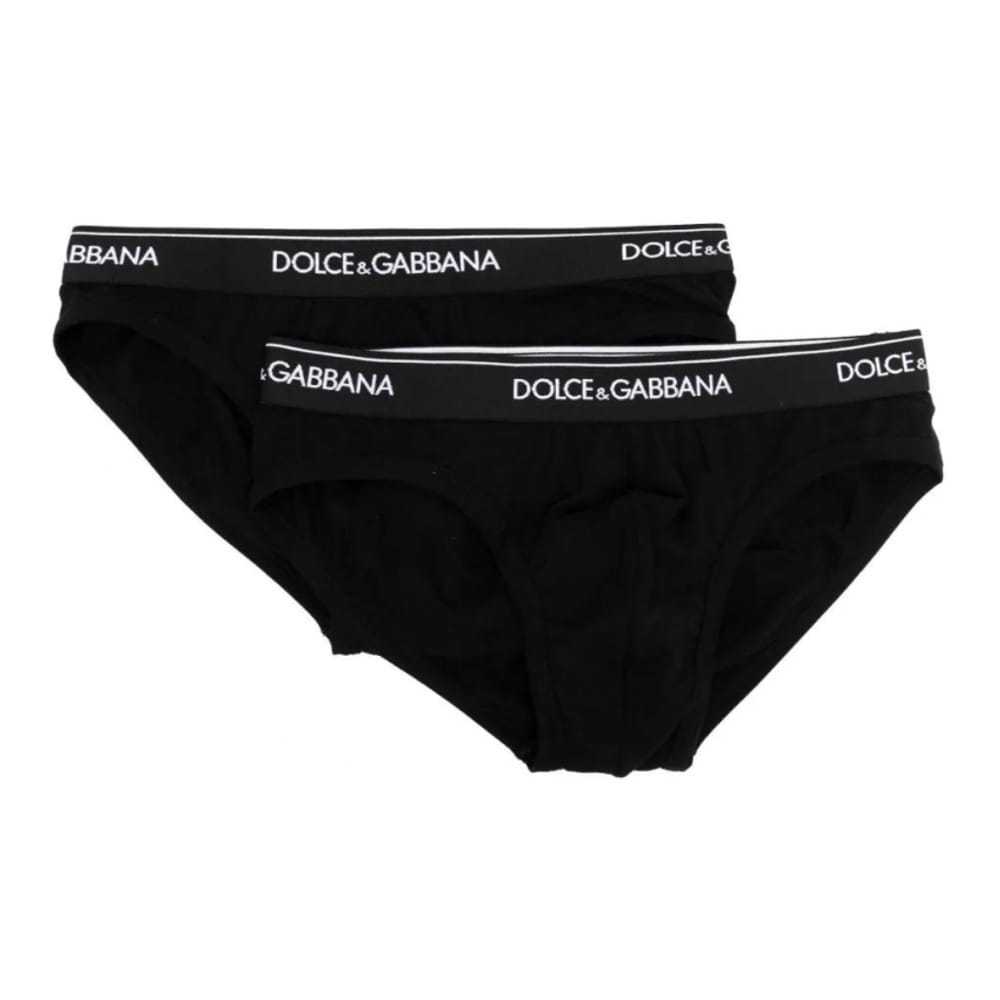 Dolce&gabbana - Slip 'Logo Waistband' pour Hommes - 2 Pièces
