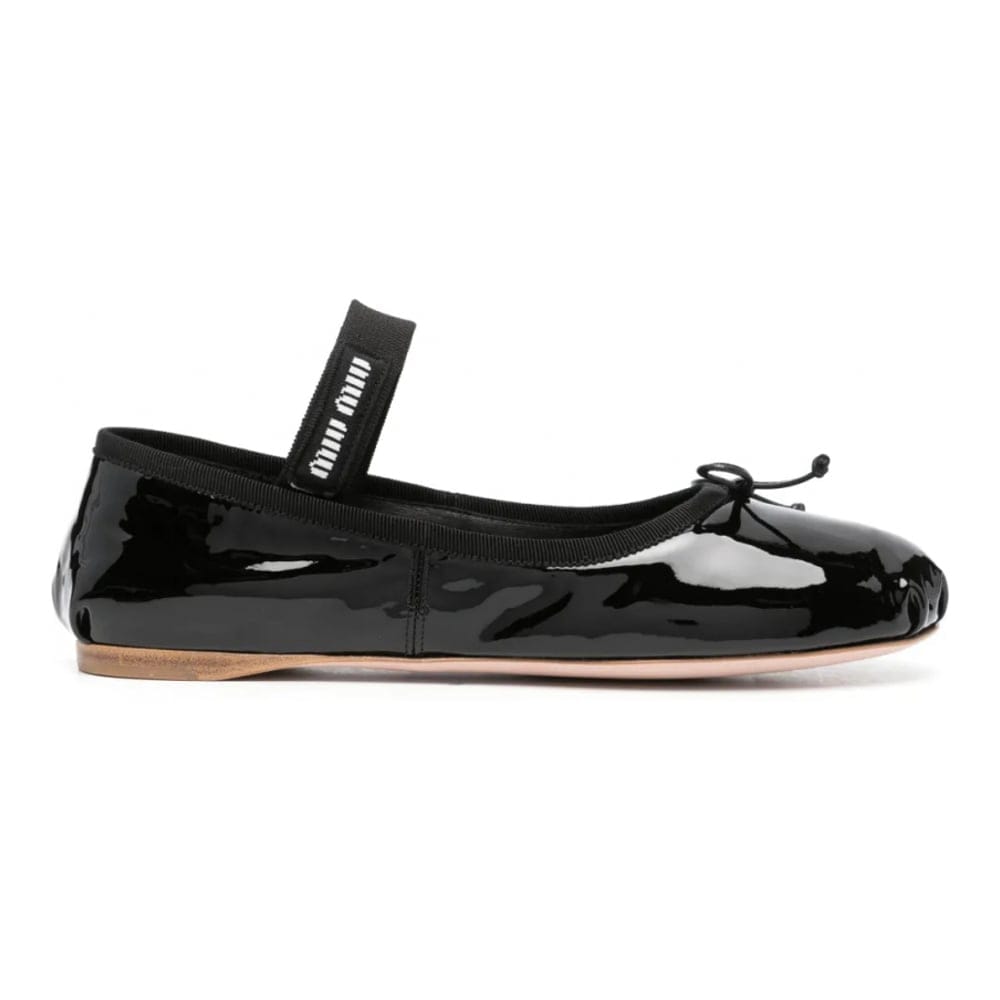 Miu miu - Ballerines 'Logo-Band' pour Femmes