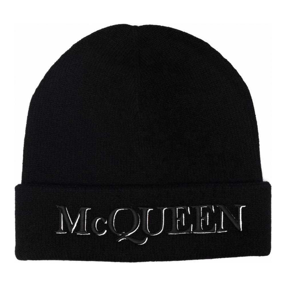 Alexander McQueen - Bonnet 'Embroidered Logo' pour Hommes