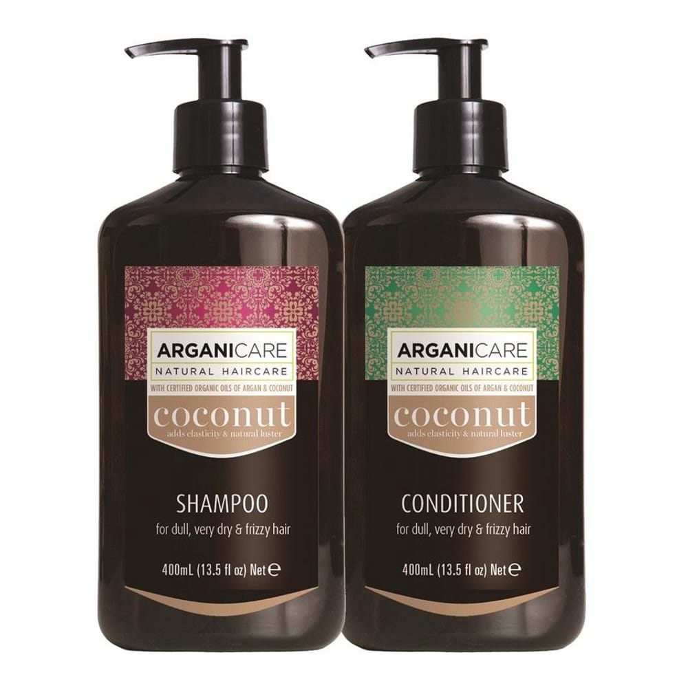 Arganicare - 'Duo Coco Shampooing + Après-Shampooing' - 400 ml, 2 Pièces